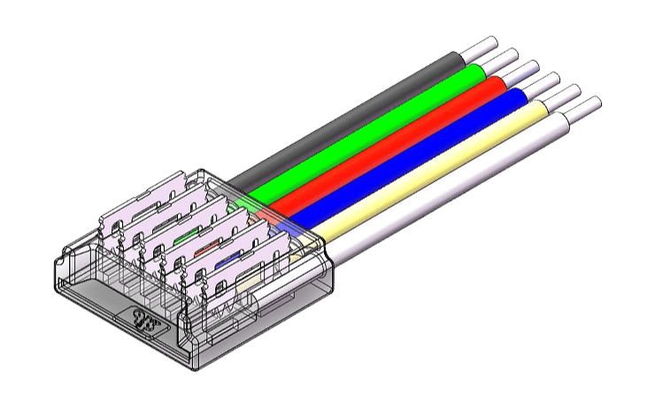LED Strip-zu-Kabel Schnellverbinder – 6-polig LED Strip-zu-Kabel Schnellverbinder – 6-polig