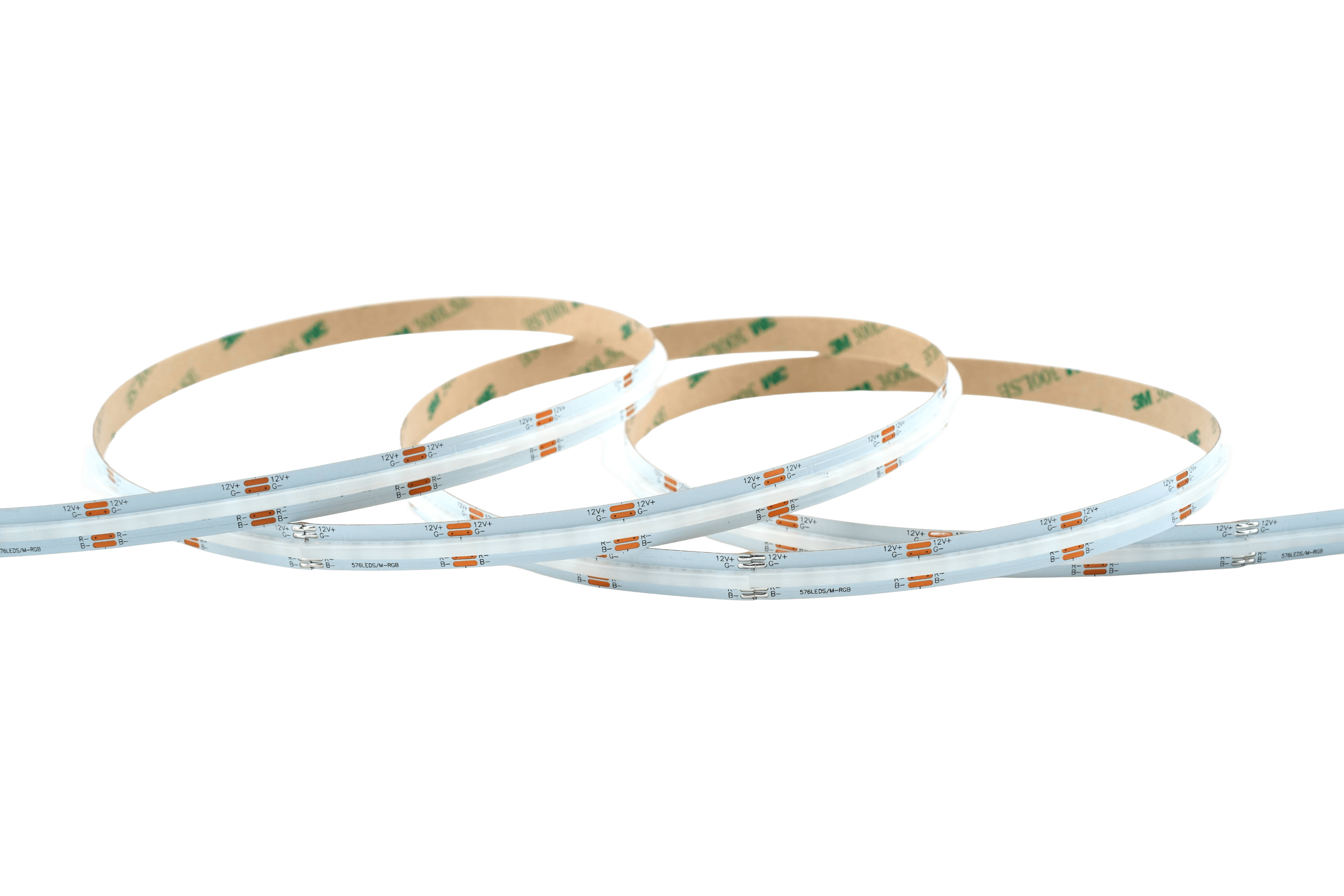 COB RGB LED-Streifen 8 mm – 576 LEDs/m, 24 V, 14 W/m – homogenes RGB Band mit 180° Abstrahlwinkel – Bild 3