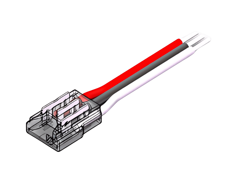 LED Anschlussverbinder für CCT SMD LED Streifen– 3-polig, 10 mm, lötfrei & frei konfigurierbar (ohne Kabel) – Bild 4