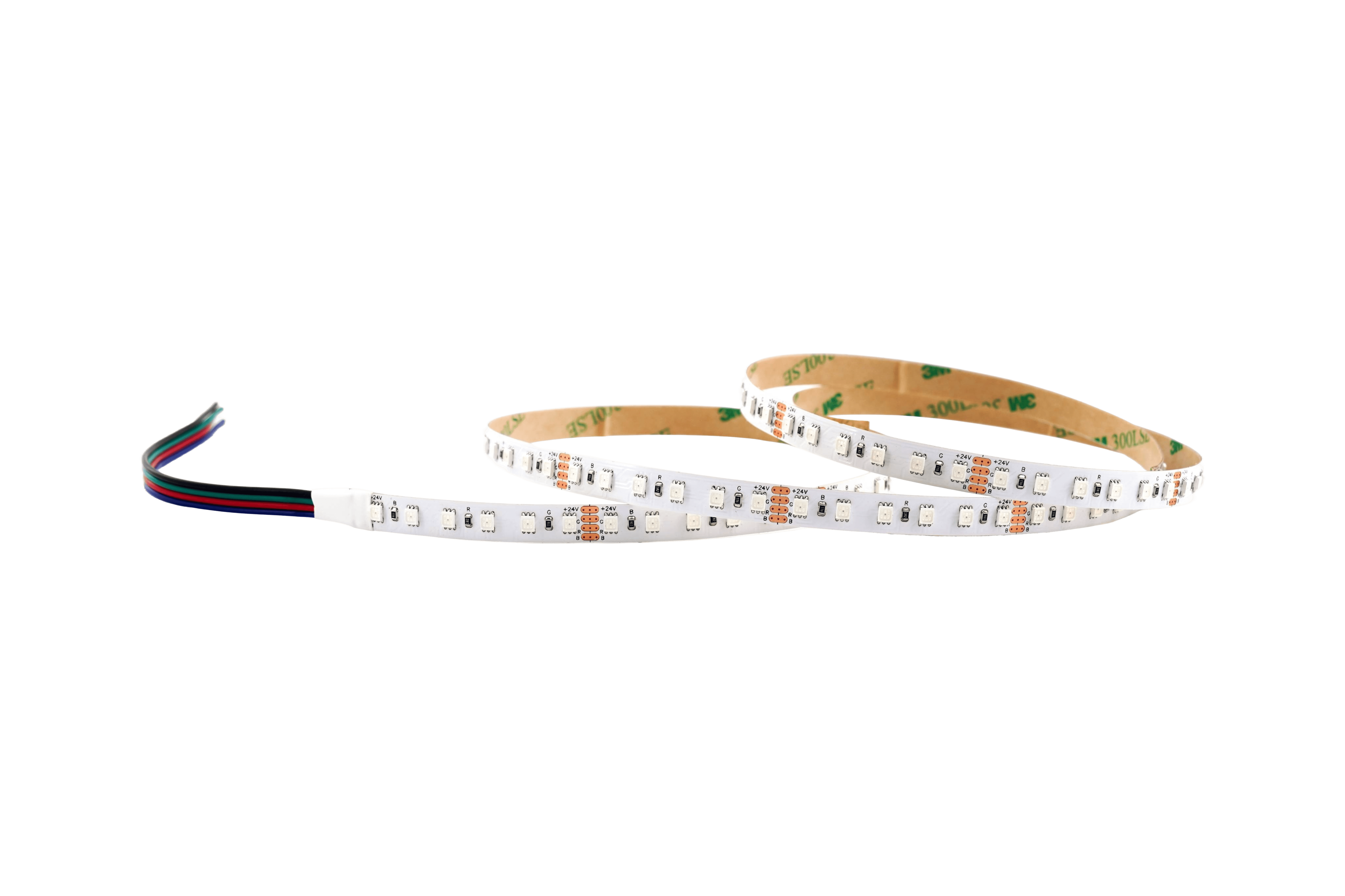 RGB LED-Streifen 10 mm – 60LEDs/m, 24 V, 14,4 W/m – Lichtband mit 120° Abstrahlwinkel – Bild 4