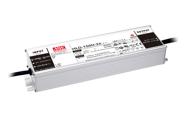Mean Well HLG-150H-24B – 24V 150W LED-Treiber in IP67 Mean Well HLG-150H-24B – 24V 150W LED-Treiber in IP67
