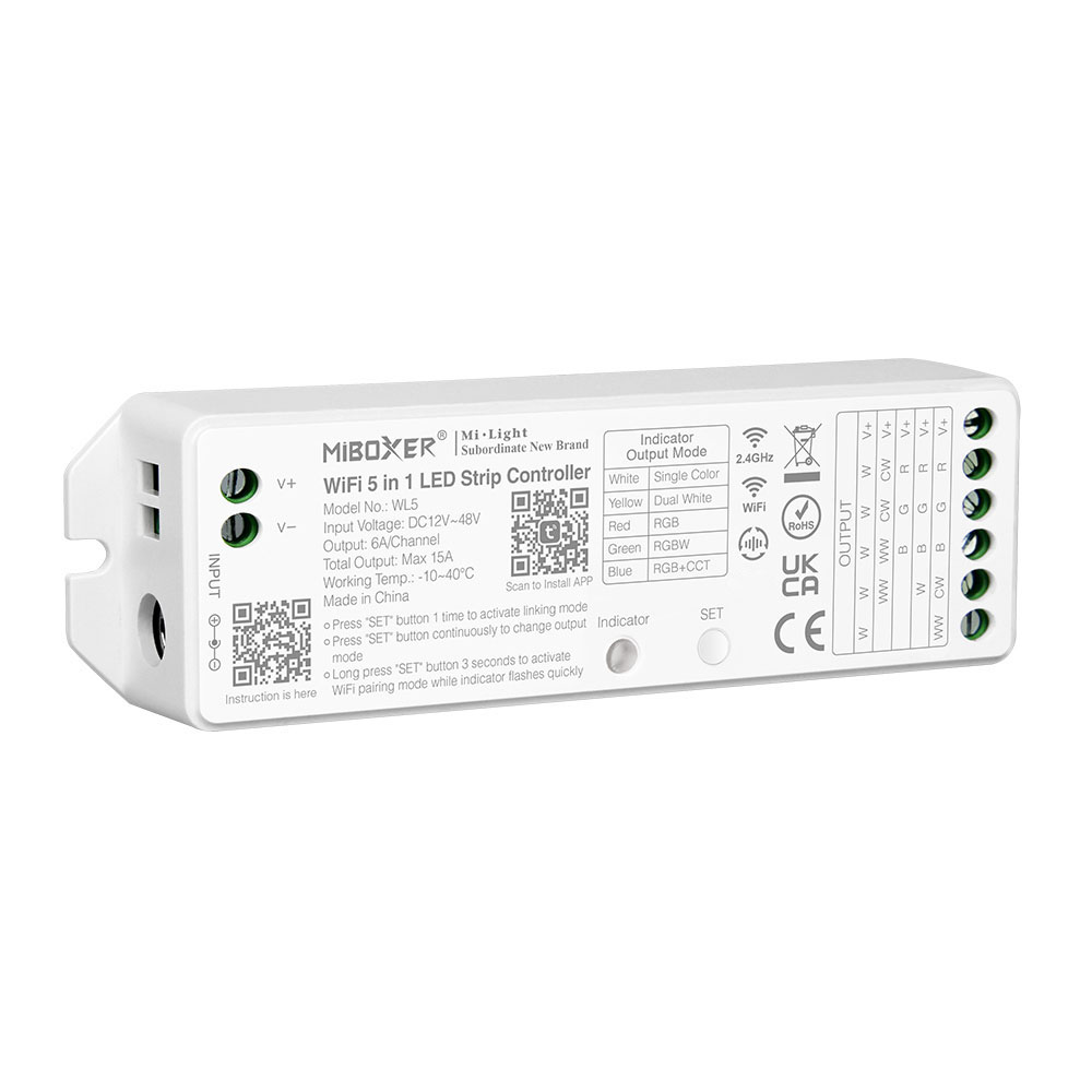 MiBoxer WL5 5-in-1 LED Controller IP20 MiBoxer WL5 5-in-1 LED Controller IP20