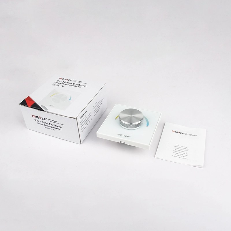 MiBoxer P0 LED-Wandpanel – 2in1 Drehregler für CCT & einfarbige LEDs, 12–48 V, 12 A, Funksteuerung – Bild 4