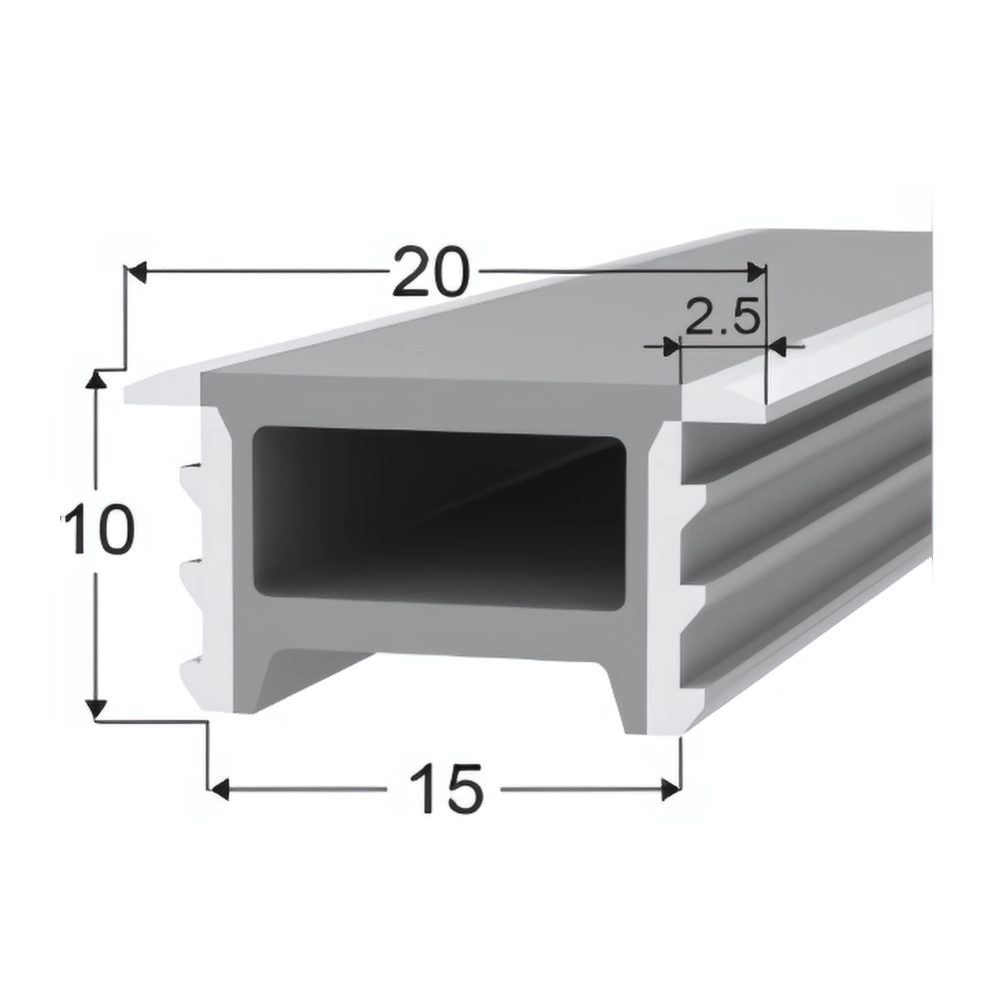 LED Neon Tube 15×10 mm – Silikonhülle zum Einbauen für LED-Streifen LED Neon Tube 15×10 mm – Silikonhülle zum Einbauen für LED-Streifen