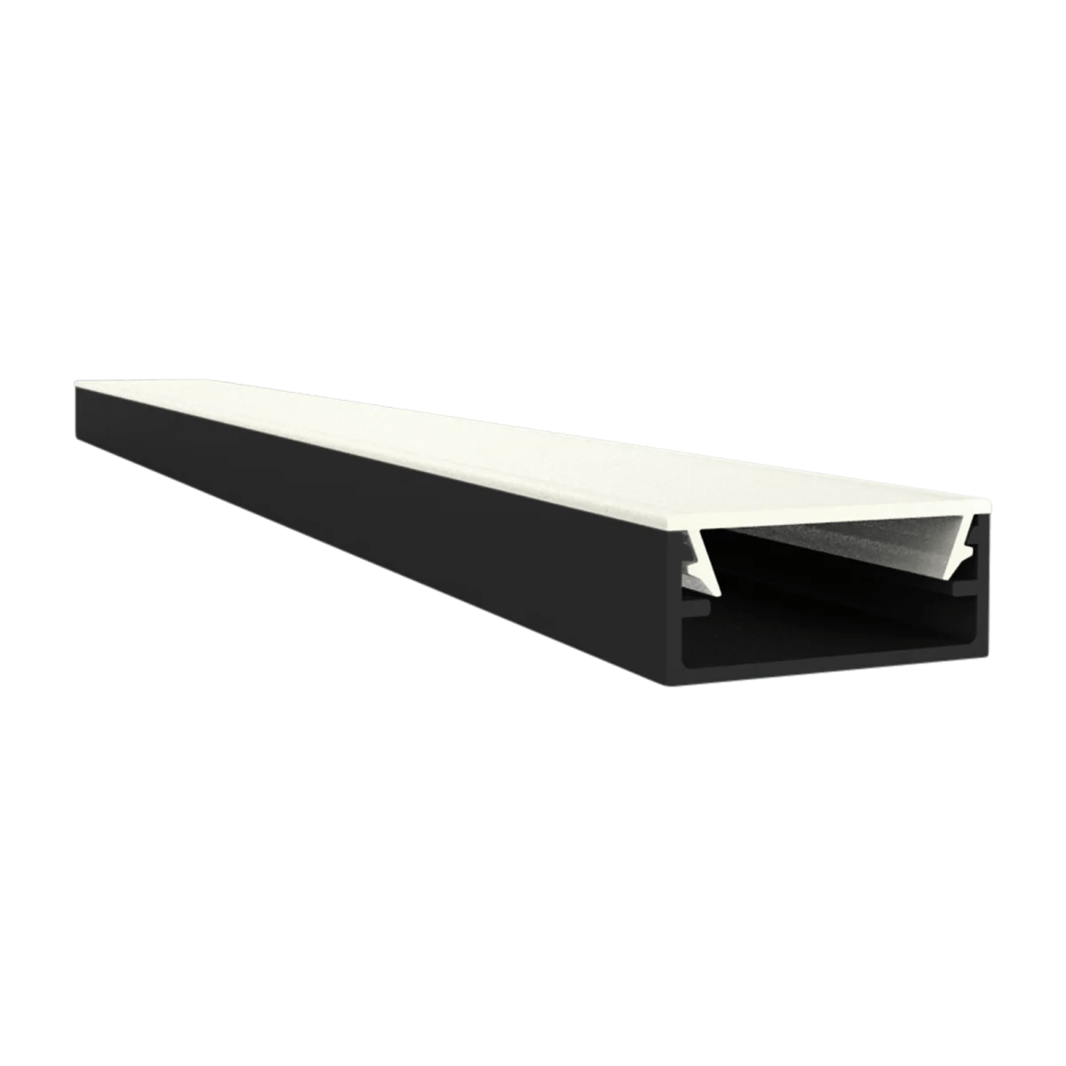 Ultraflaches LED Alu Aufbauprofil 2m EXO-N1_16 (16 mm) –| Schmales Aluminiumprofil für LED-Strips – Bild 3