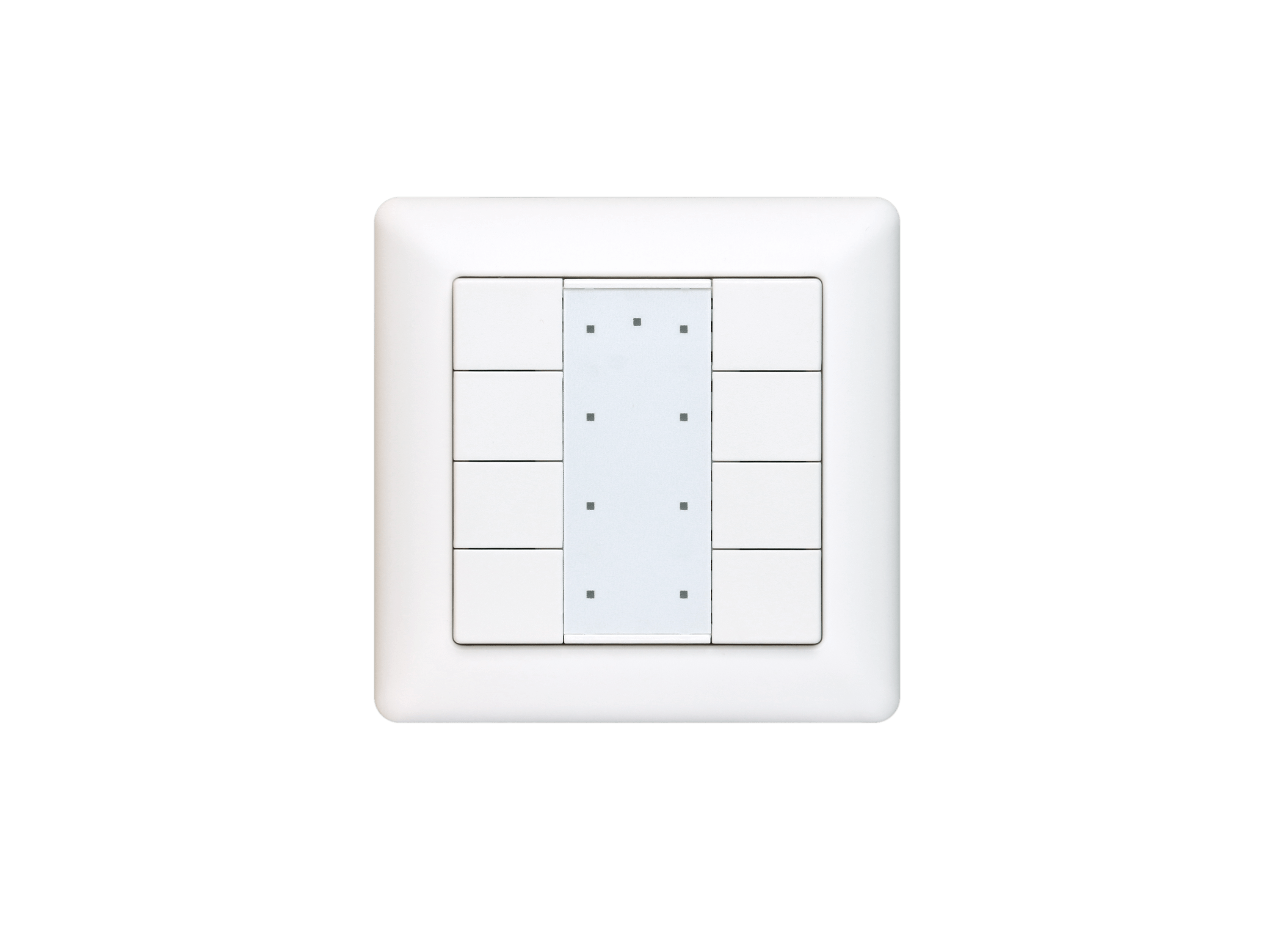 SR-KNX9551K8 KNX 8-fach Wandschalter – mit LED-Statusanzeige SR-KNX9551K8 KNX 8-fach Wandschalter – mit LED-Statusanzeige