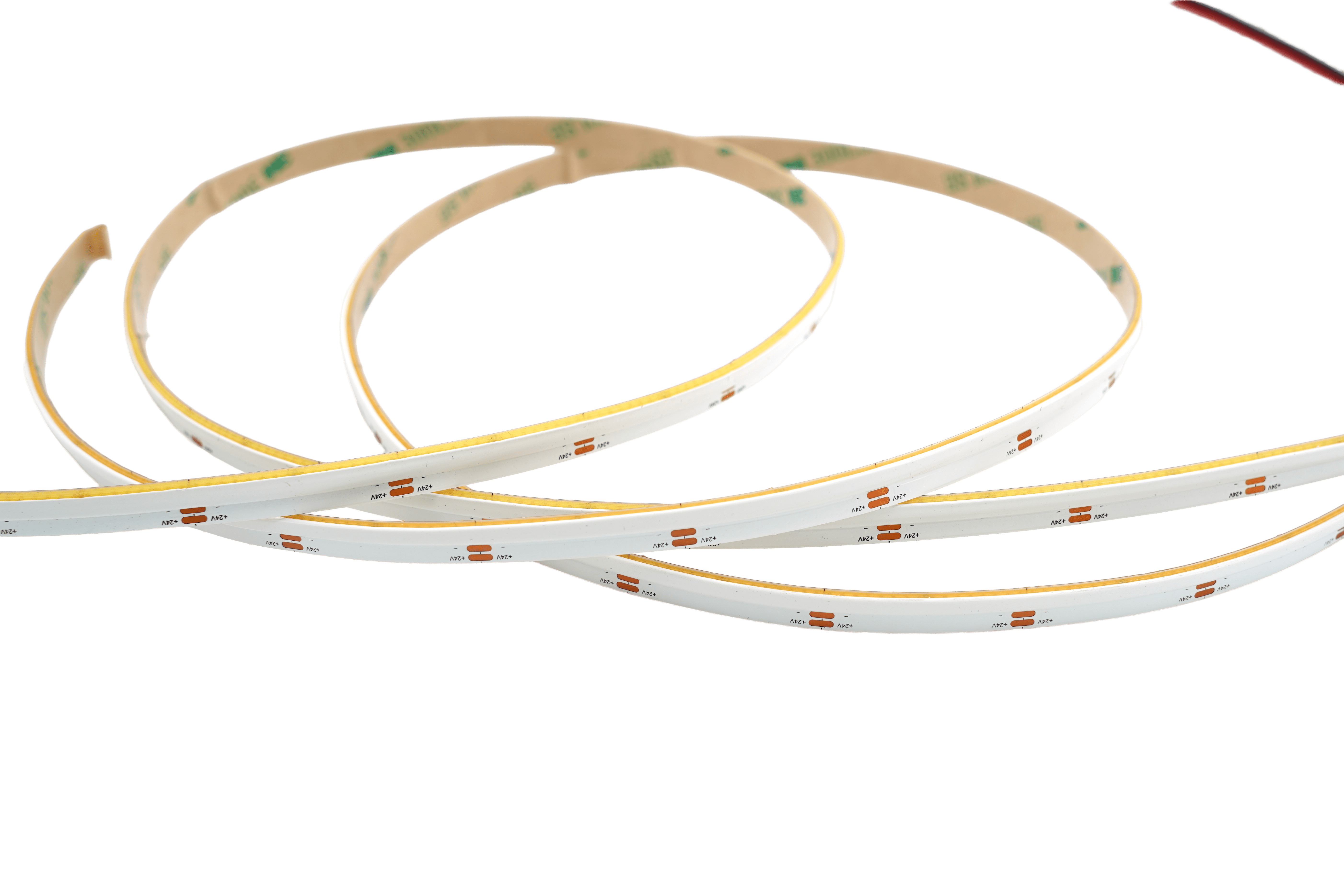 Side View COB LED-Streifen 8 mm Kaltweiß 6000K– 480 LEDs/m, 24 V, 10 W/m, seitliche Abstrahlung – Bild 4