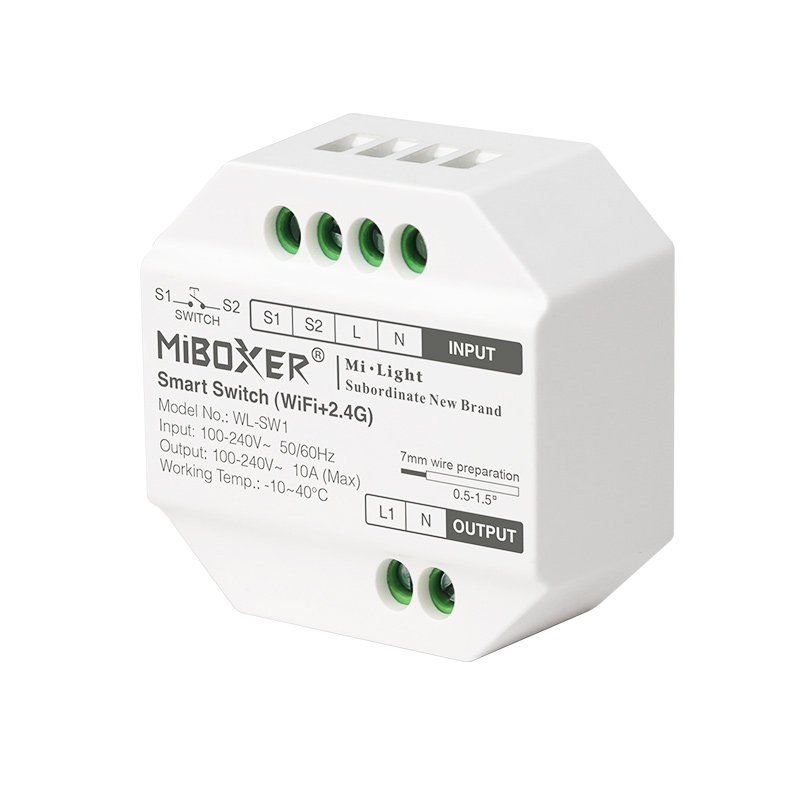 MiBoxer WL-SW1 WIFI Smart-Schalter – Unterputzmodul für 230 V mit App- & Tastersteuerung – Bild 3
