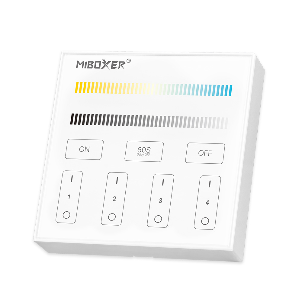 MiBoxer B2 CCT-Wandfernbedienung – 2,4 GHz LED-Touchpanel für 4 Zonen, 2 Kanal – Bild 3