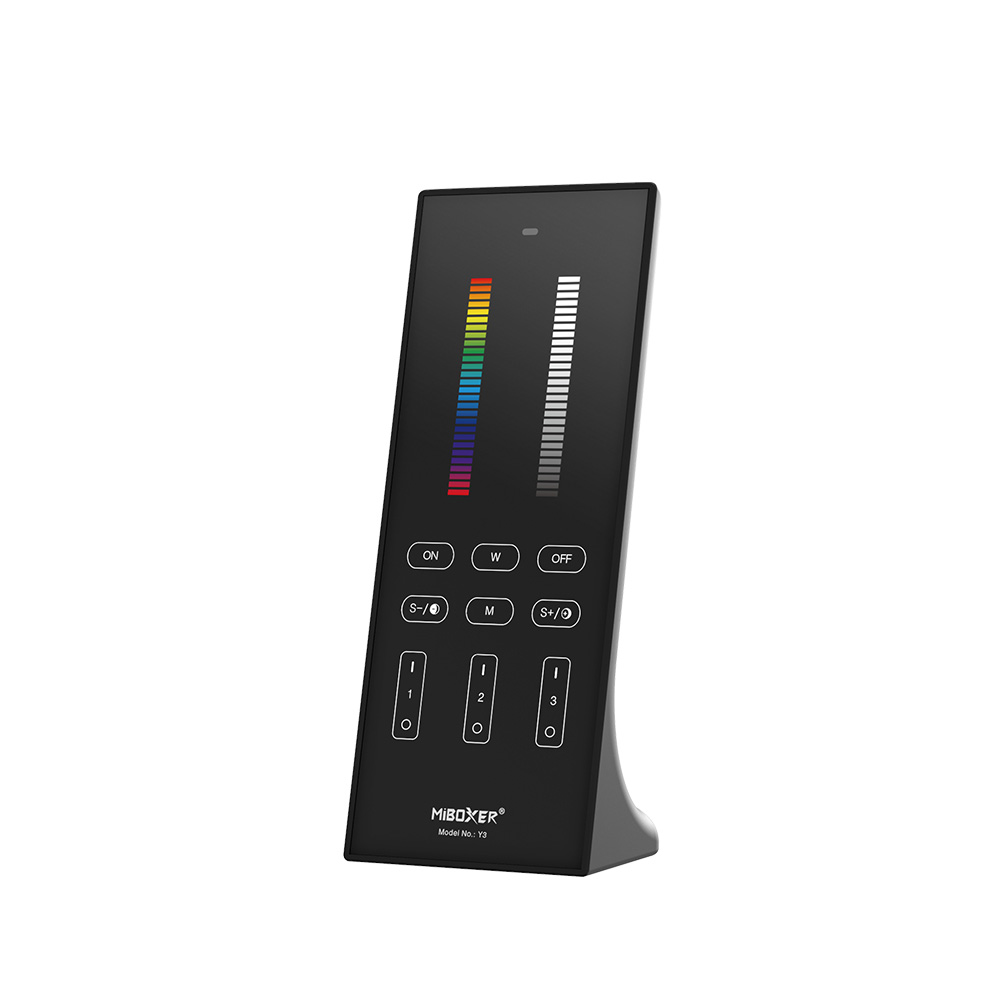 MiBoxer Y3 RGB+CCT LED Standfernbedienung – 3 Zonen, 5-Kanal 2,4 GHz Touchpanel – Bild 3