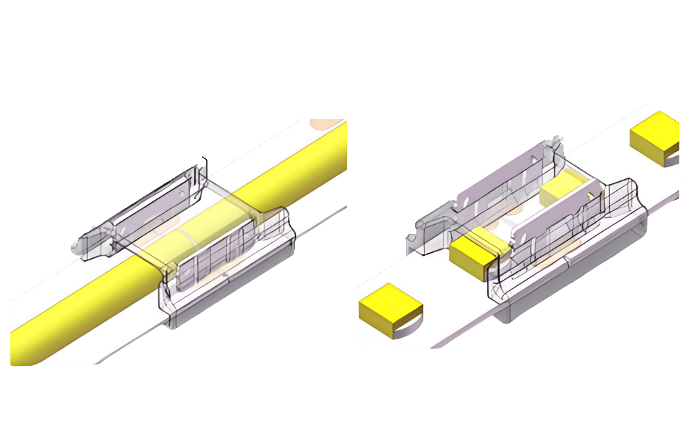LED Strip-zu-Strip Schnellverbinder – 2-polig, lötfrei, für 12 mm LED-Streifen – Bild 4