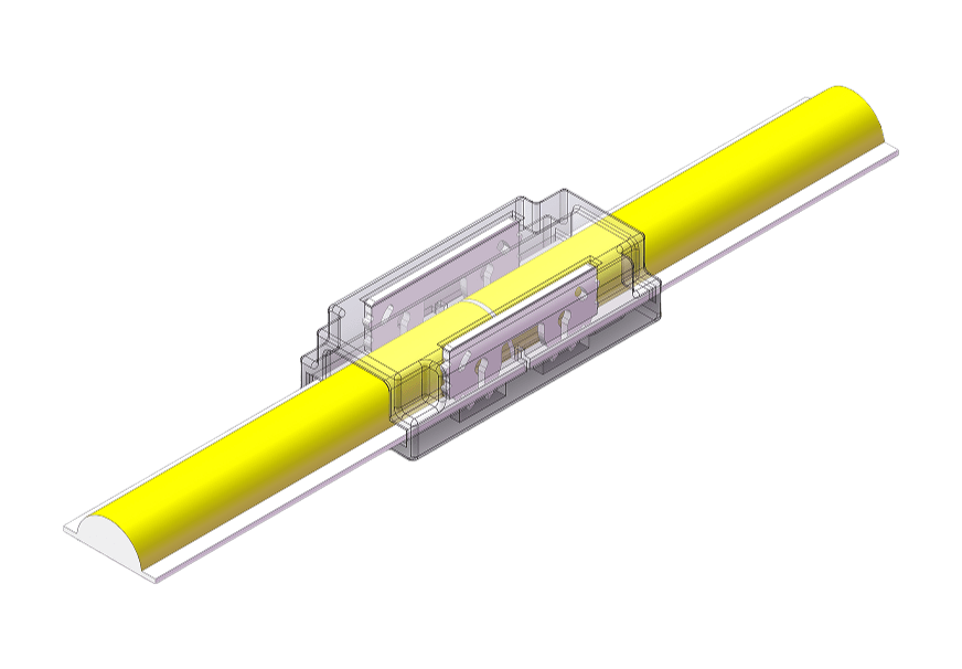 LED Strip-zu-Strip Schnellverbinder – 2-polig, lötfrei, für 5 mm COB LED-Streifen – Bild 4