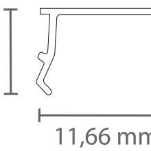 PC75-11 FLAT Abdeckung 2 m – für LED Trockenbauprofil EXO-T4 PC75-11 FLAT Abdeckung 2 m – für LED Trockenbauprofil EXO-T4
