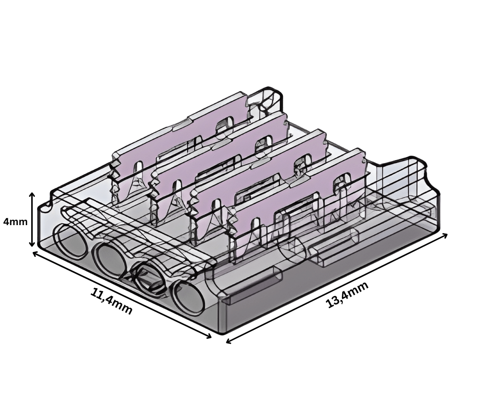 LED Anschlussverbinder für RGB SMD LED Streifen– 4-polig, 10 mm, lötfrei & frei konfigurierbar (ohne Kabel) – Bild 4
