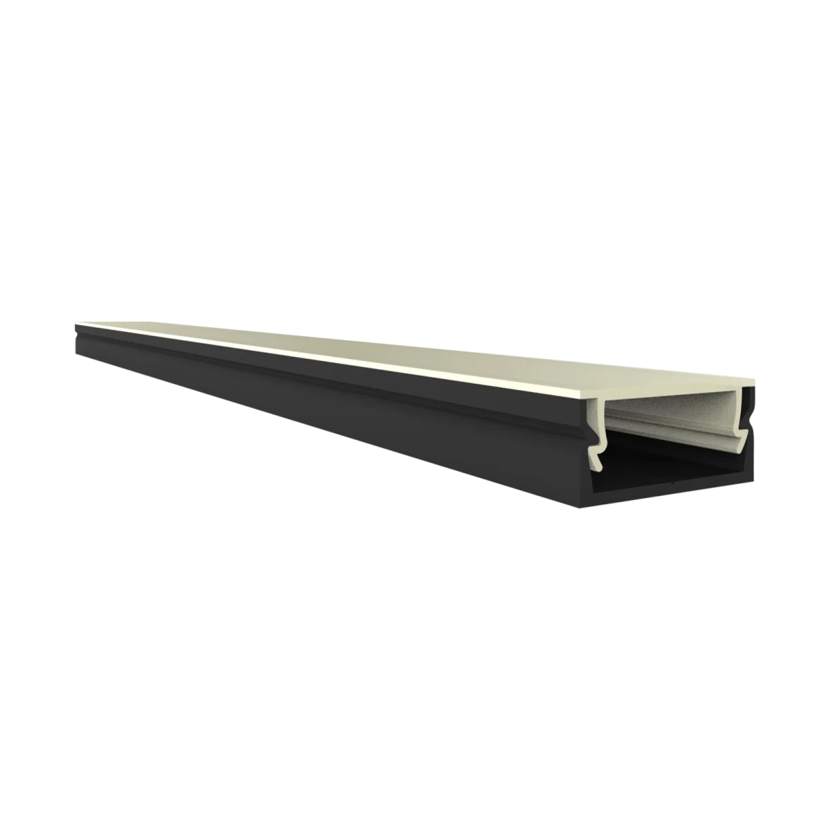 Ultraflaches LED Alu Aufbauprofil 2m EXO-NLN1_14 (14 mm) – Ultraflaches LED Alu Aufbauprofil 2m EXO-NLN1_14 (14 mm) –