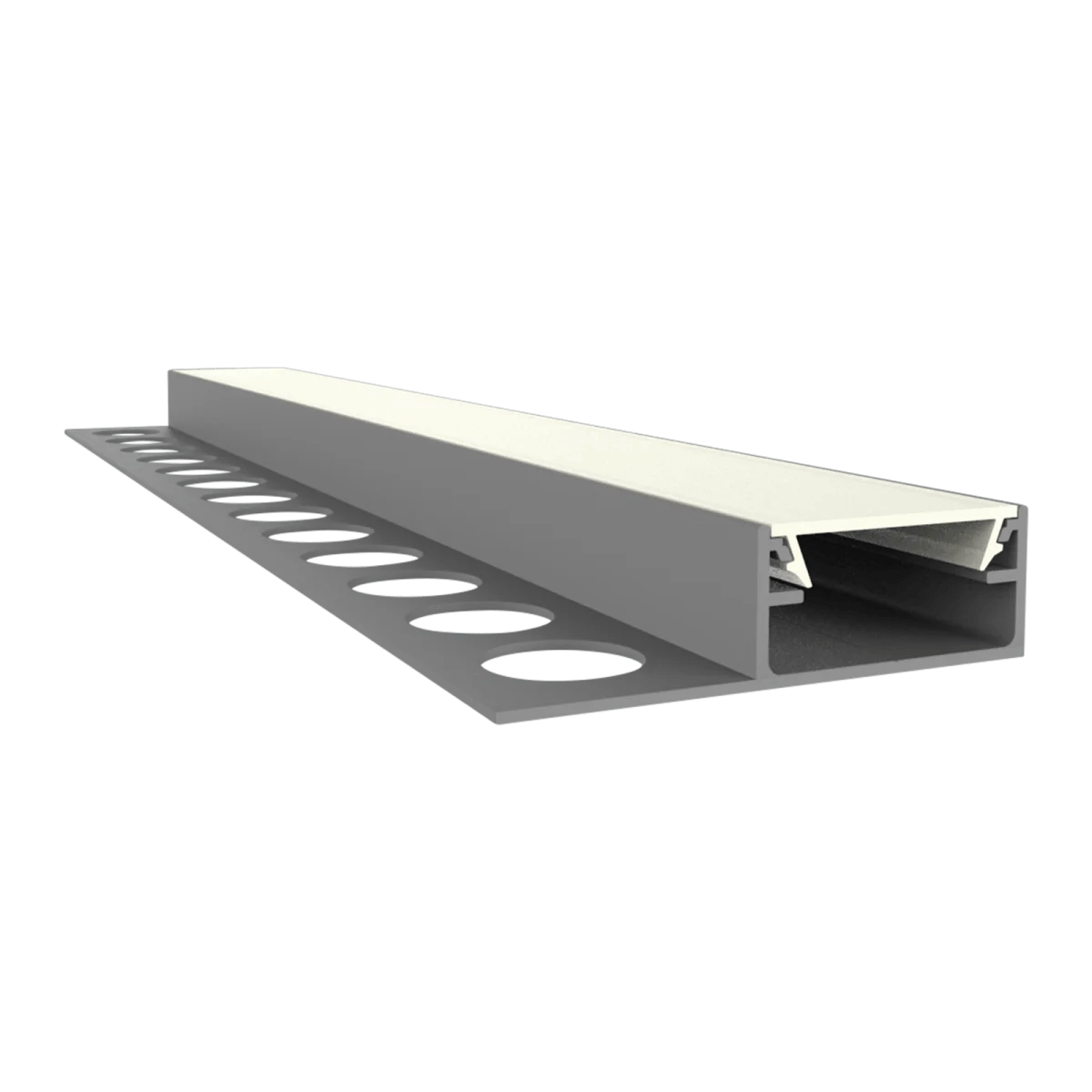 LED Fliesen-Abschlussprofil 2m EXO-F1H_16 (16 mm) – Flächenbündiges Fliesenprofil für LED-Strips – Bild 3