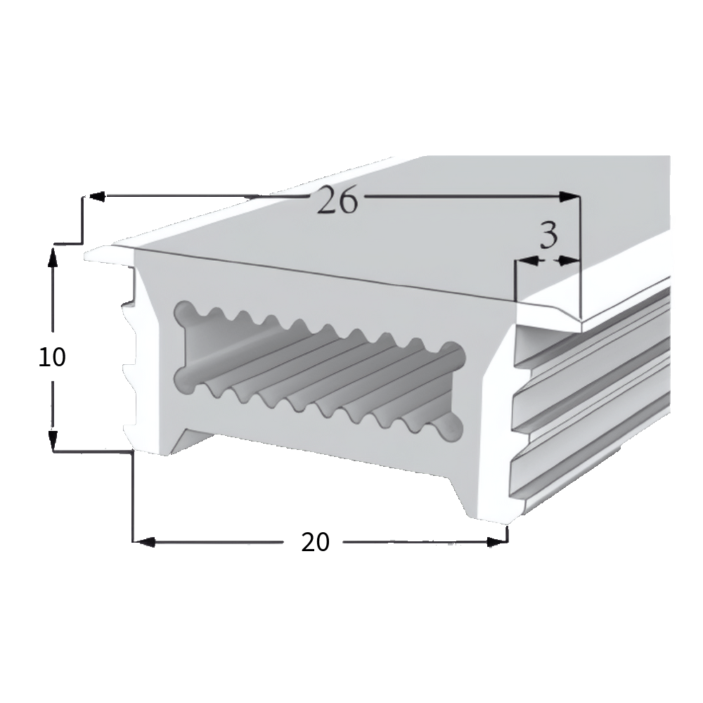 LED Neon Tube 20×10 mm – Silikonhülle zum Einbauen für LED-Streifen – Bild 3