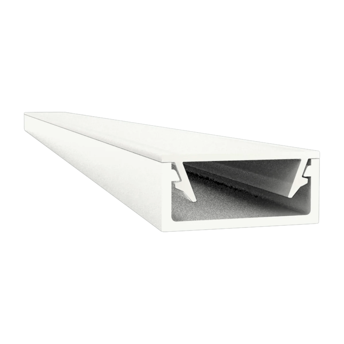 Flaches LED Alu Aufbauprofil 2m Exo-A1-13 (13mm) –| Flaches Aluminiumprofil für LED-Strips – Bild 3