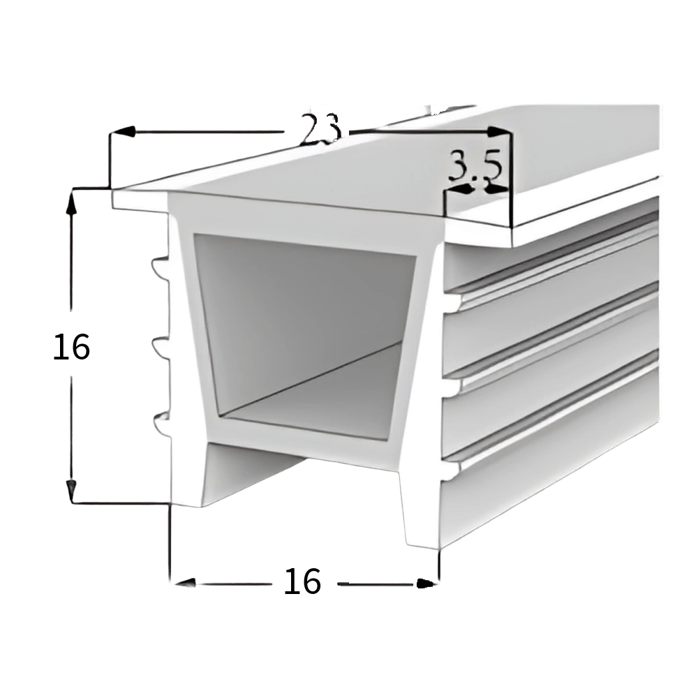 LED Neon Tube 16×16 mm – Silikonhülle zum Einbauen für LED-Streifen – Bild 3