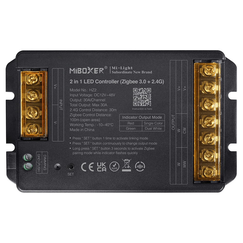 MiBoxer HZ2 2-in-1 LED-Controller – Einfarbig & CCT MiBoxer HZ2 2-in-1 LED-Controller – Einfarbig & CCT
