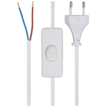 Netzkabel mit Eurostecker und Schalter - 2m Netzkabel mit Eurostecker und Schalter - 2m