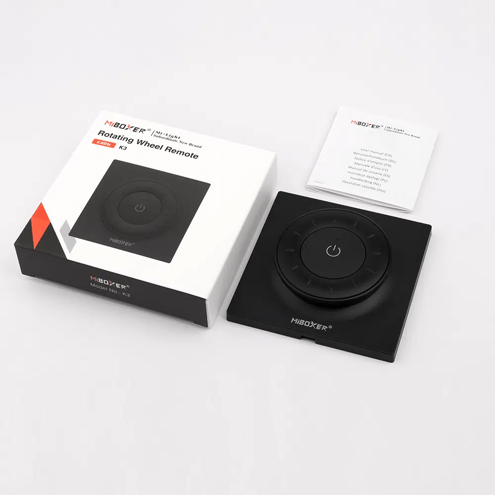 MiBoxer K3 LED Drehregler-Fernbedienung – 2,4 GHz, 1 Zone, magnetische Halterung, dimmbar – Bild 4