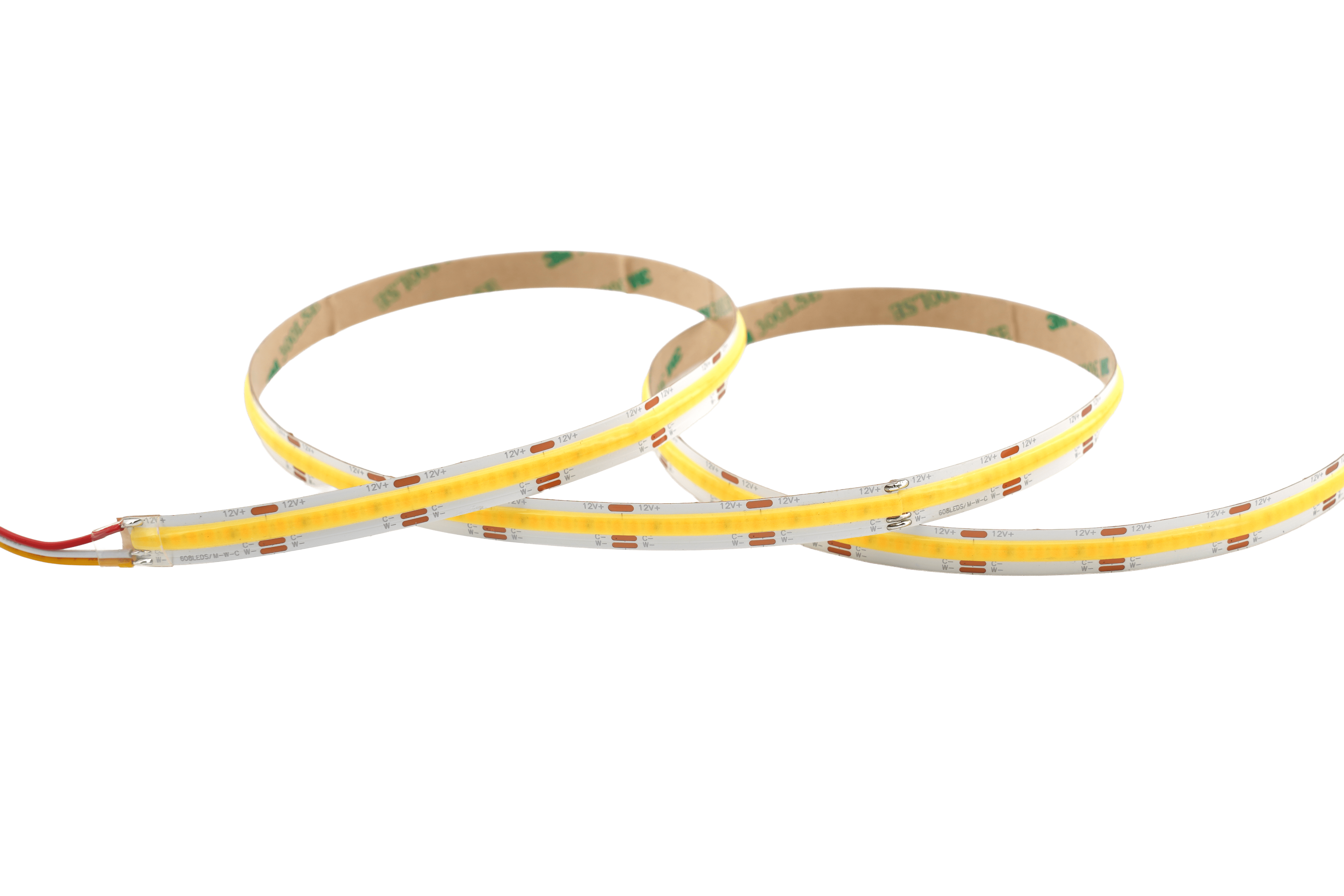 COB CCT LED-Streifen 10 mm – 608 LEDs/m, 12 V, 14W/m, homogenes & punktfreies Licht – Bild 3