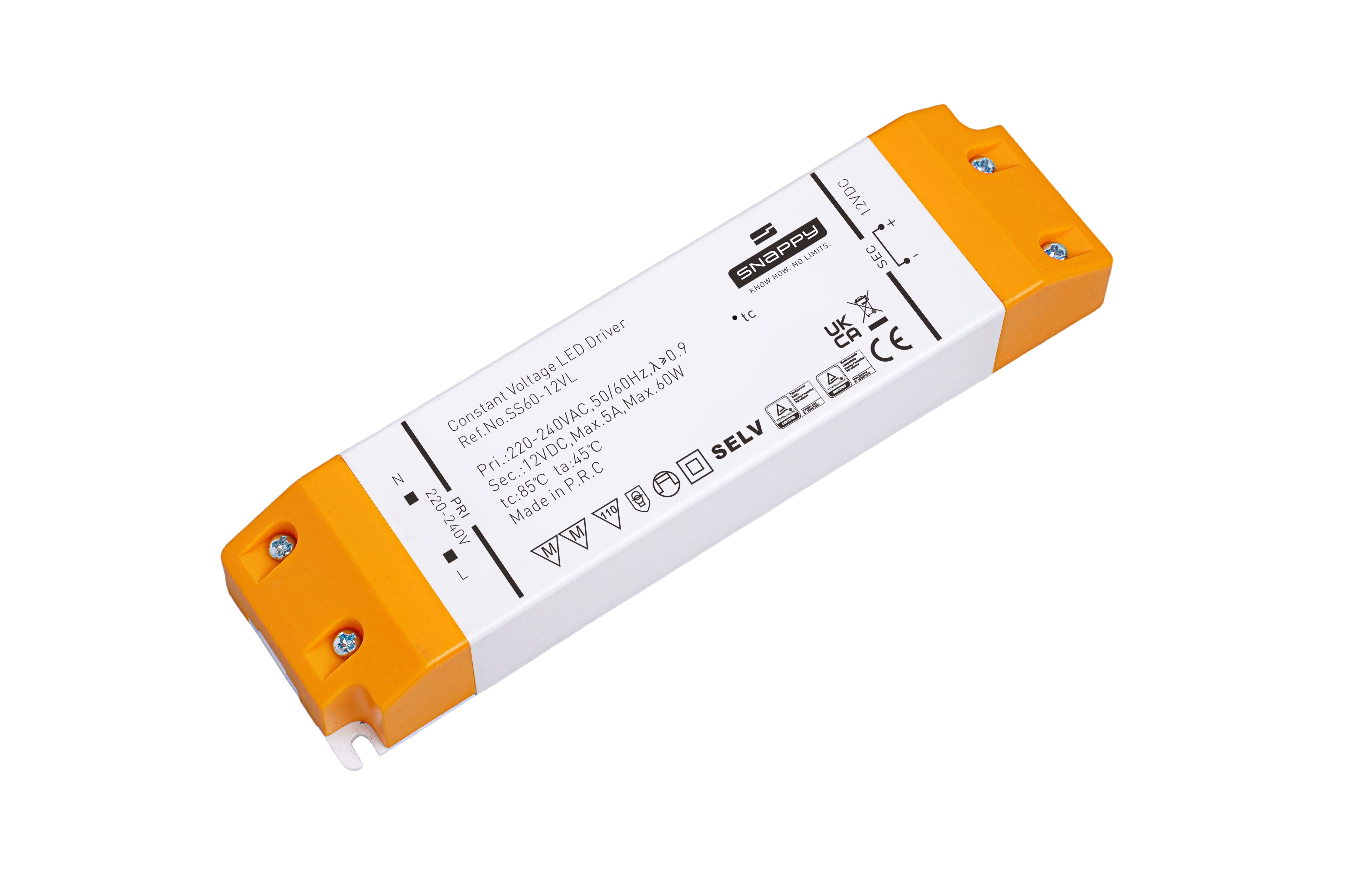Snappy SS60-12VL – LED Netzteil 12V DC Snappy SS60-12VL – LED Netzteil 12V DC