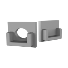 Endkappe für LED Alu Fliesenprofil Exo-F0_10 + Cover PC43 _10 Endkappe für LED Alu Fliesenprofil Exo-F0_10 + Cover PC43 _10