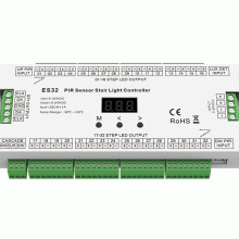 ES32 Treppenbeleuchtungs-Controller mit PIR-Sensor – 32-Kanal LED-Steuerung ES32 Treppenbeleuchtungs-Controller mit PIR-Sensor – 32-Kanal LED-Steuerung