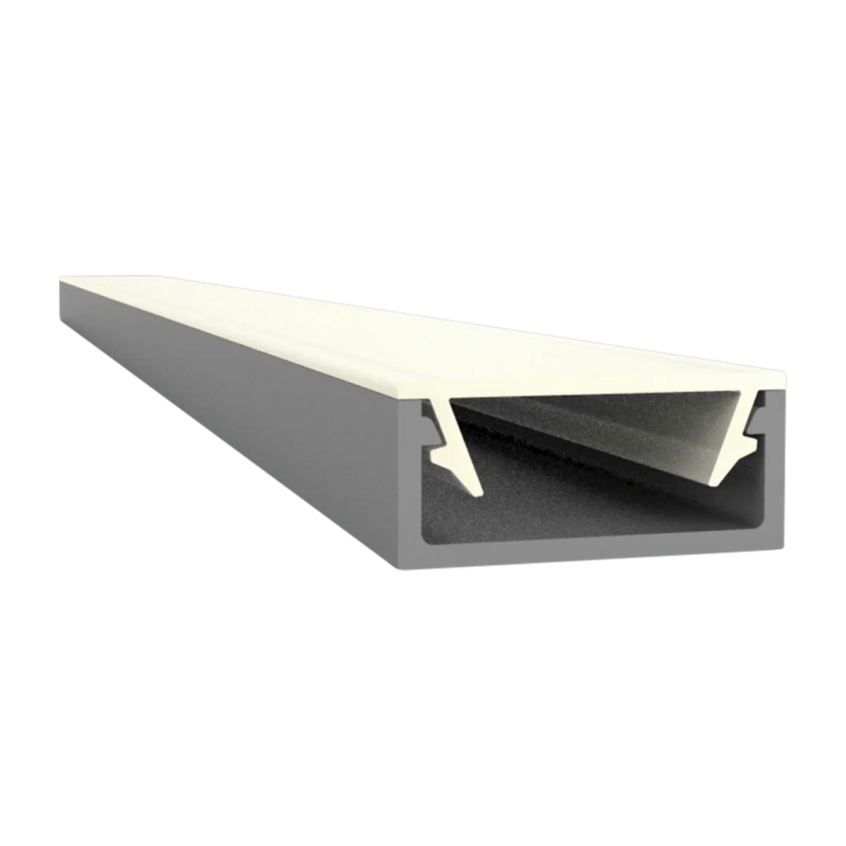 Flaches LED Alu Aufbauprofil 2m Exo-A1-13 (13mm) – Flaches LED Alu Aufbauprofil 2m Exo-A1-13 (13mm) –