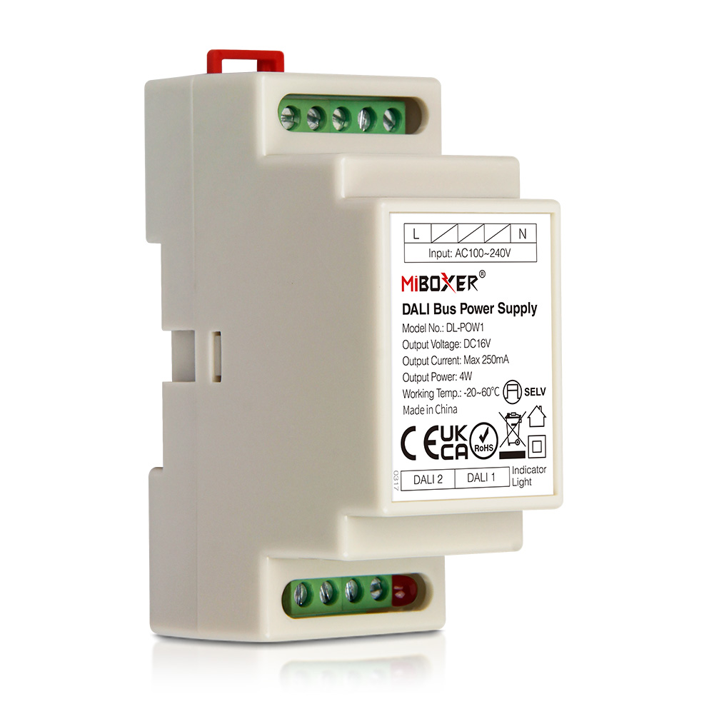 MiBoxer DL-POW1 DALI-Bus Stromversorgung – 16 V DC MiBoxer DL-POW1 DALI-Bus Stromversorgung – 16 V DC