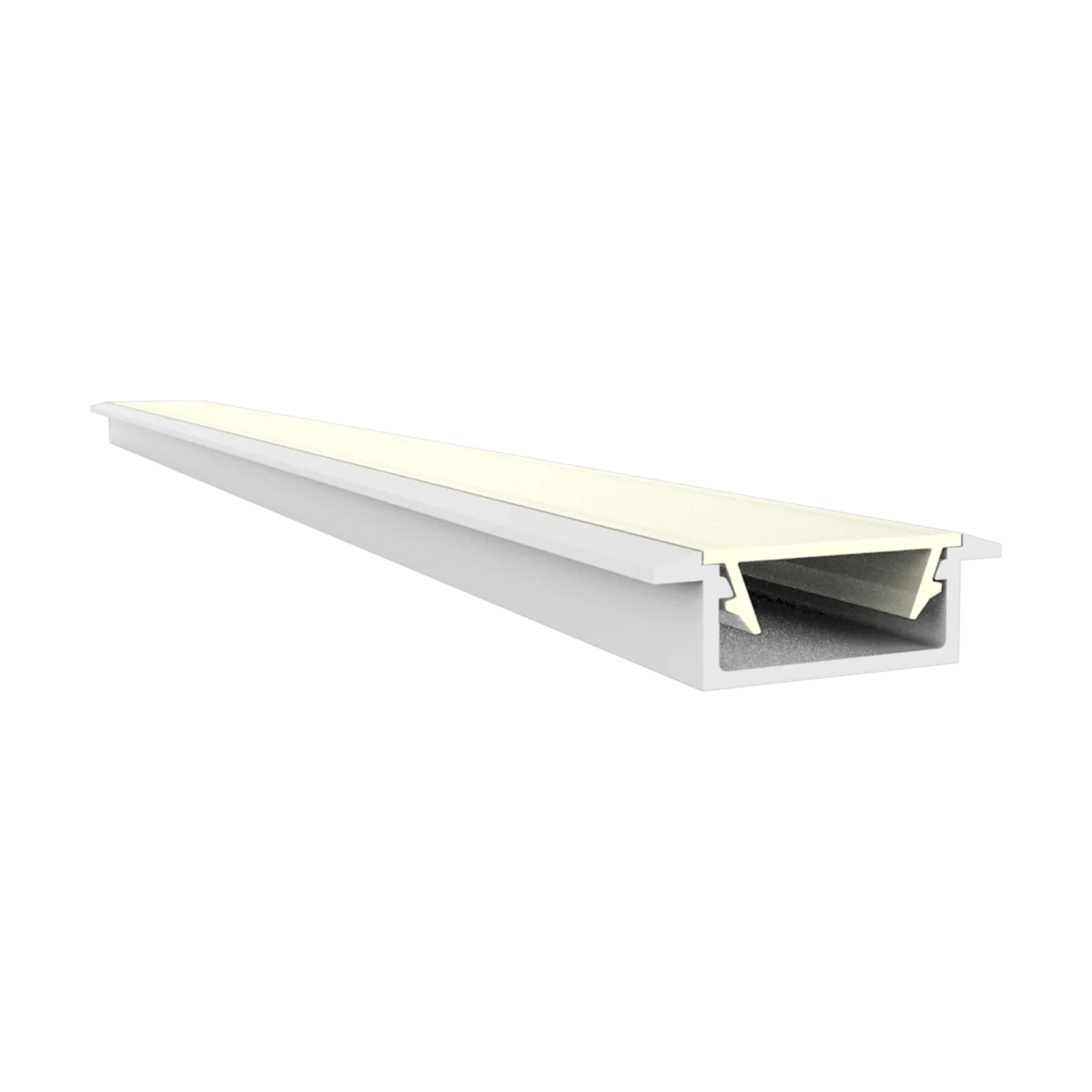 Flaches LED Alu Einbauprofil 2m Exo-A1F-13 (13mm) –| Flaches Aluminiumprofil für LED-Strips – Bild 3