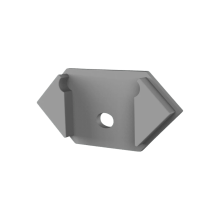 Endkappe für LED Alu Trockenbauprofil Exo-T5_16 + Cover PC45 _16 Endkappe für LED Alu Trockenbauprofil Exo-T5_16 + Cover PC45 _16