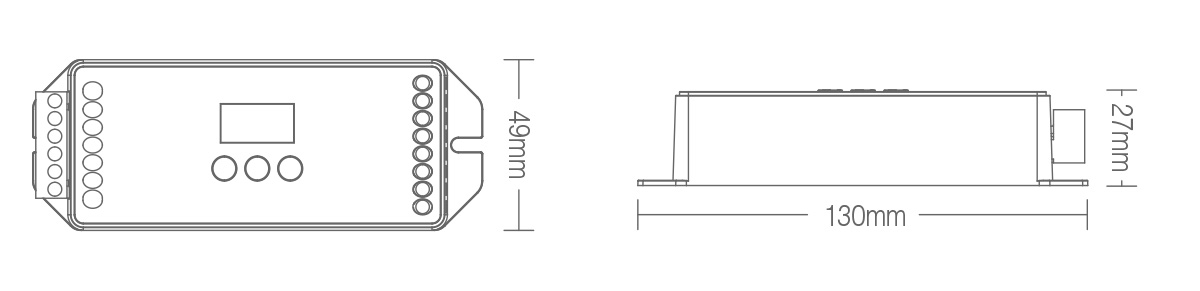 MiBoxer DL-X DALI 5-in-1 LED-Controller DT8 – Konstantspannung, 12–24 V DC, 6 A/Kanal, max. 20 A – Bild 4