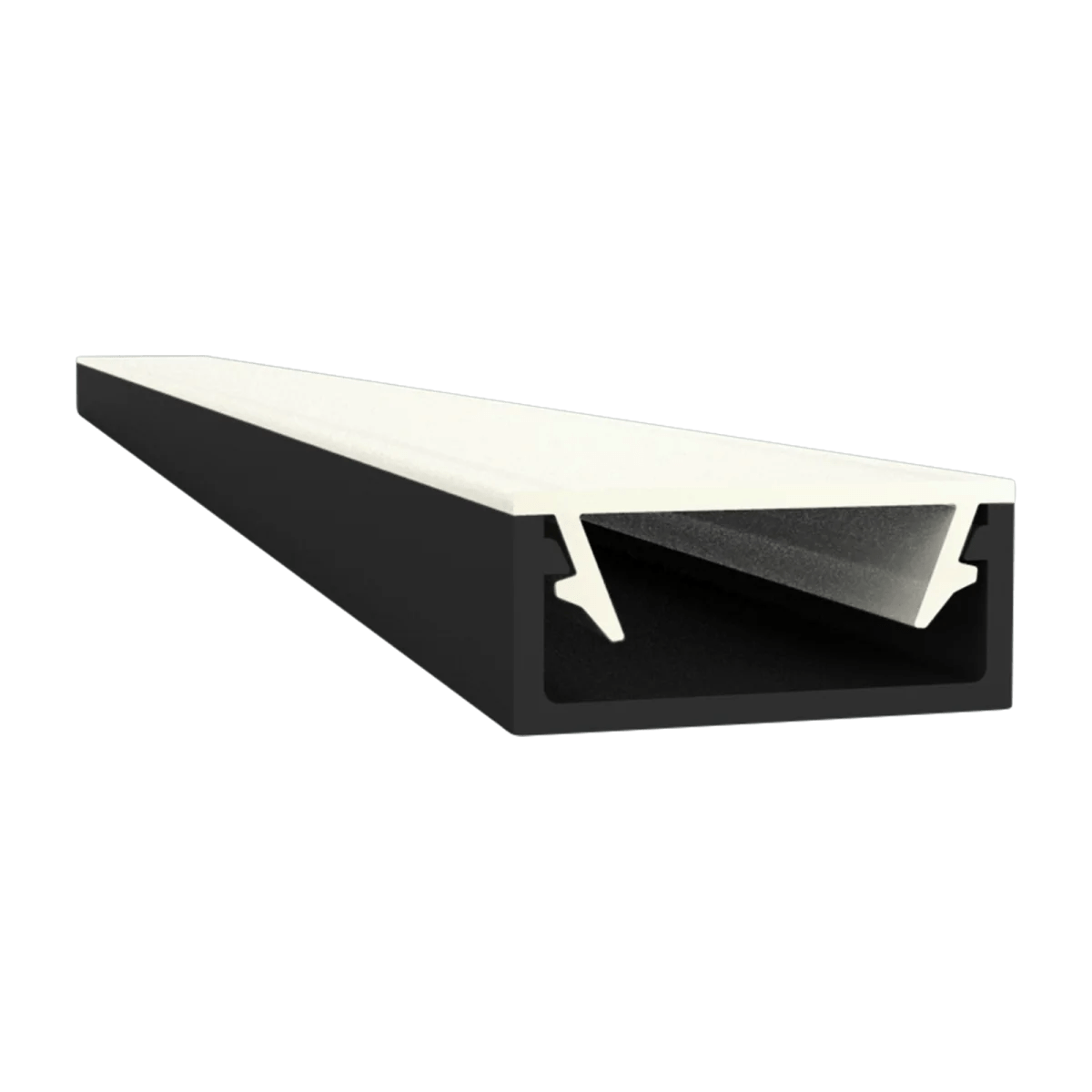 Flaches LED Alu Aufbauprofil 2m Exo-A1-13 (13mm) –| Flaches Aluminiumprofil für LED-Strips – Bild 3