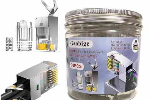 The One about the Gaobige 30-Pack Cat7 Cat6A RJ45 Connectors The One about the Gaobige 30-Pack Cat7 Cat6A RJ45 Connectors