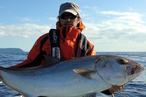 The One about Fishing KAI’s Giant Ishinagi Fish Battle: 90kg Fishing KAI, off the coast of Muroto, Kochi Prefecture The One about Fishing KAI’s Giant Ishinagi Fish Battle: 90kg Fishing KAI, off the coast of Muroto, Kochi Prefecture