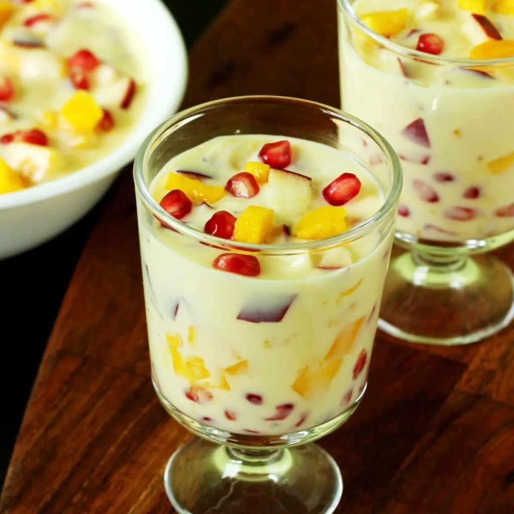 How To Make Fruit Salad Using Custard Powder Fruit Custard Recipe How To Make Fruit Salad Using Custard Powder Fruit Custard Recipe
