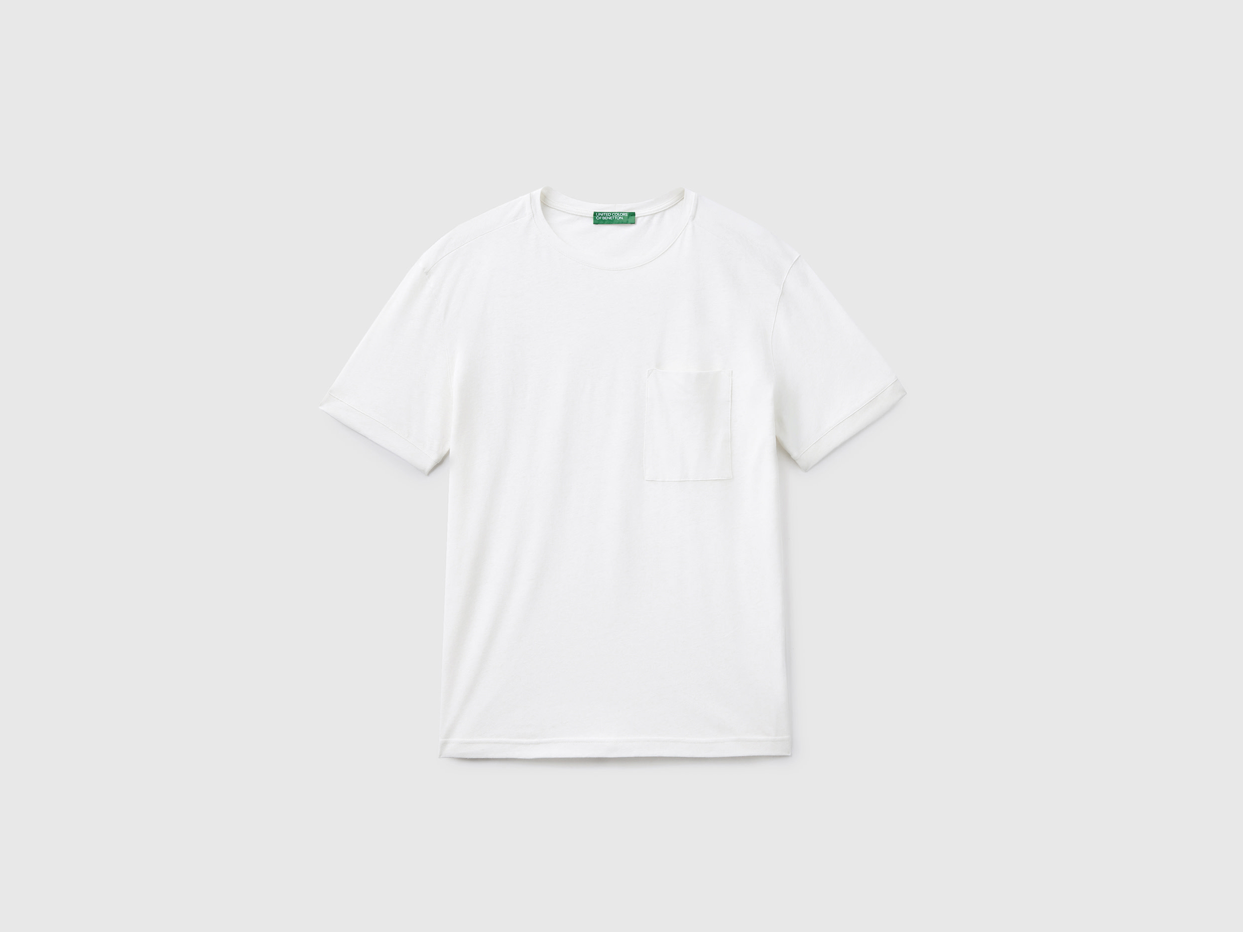 T-shirt en lin mélangé avec poche – Image 8