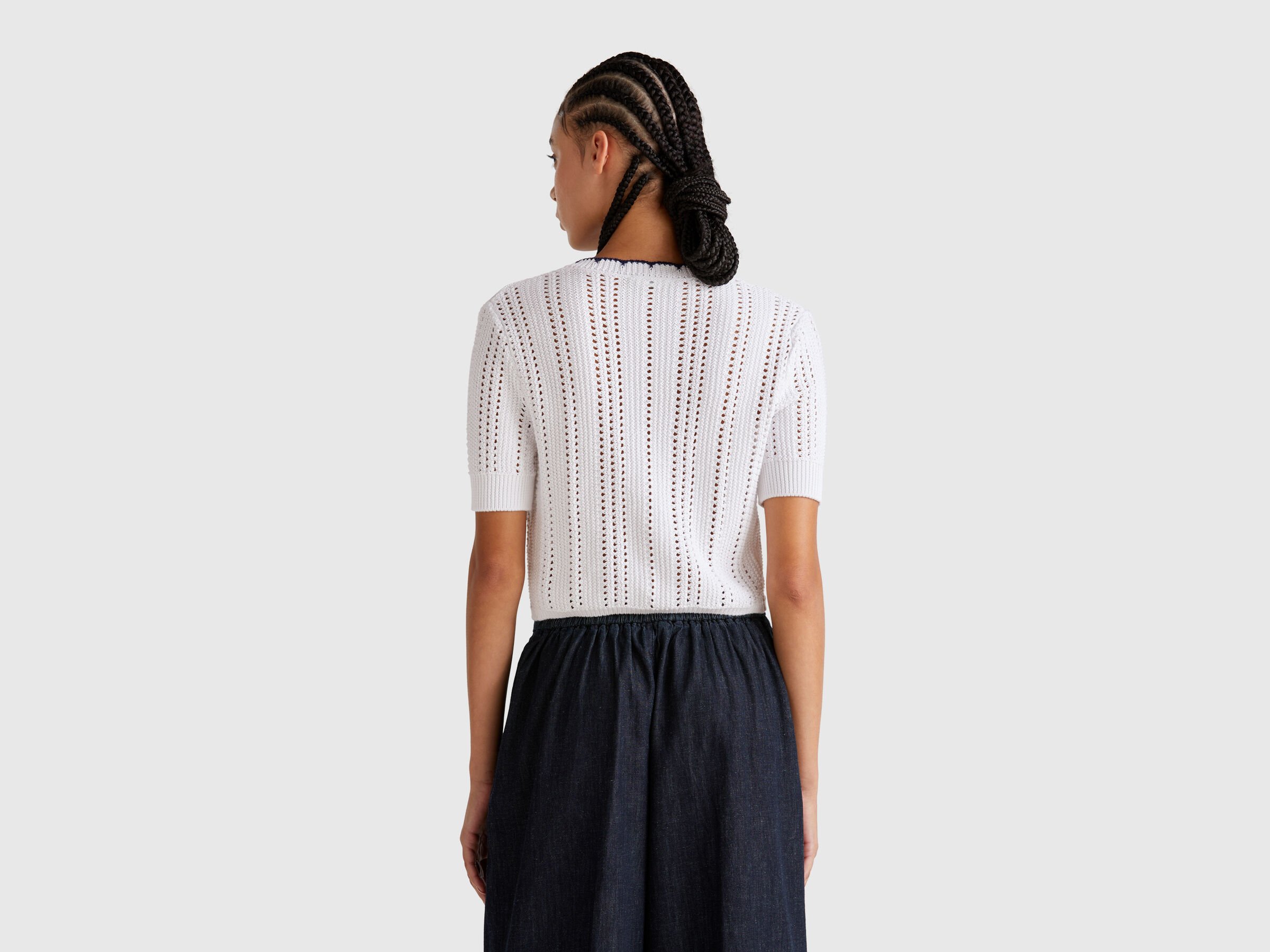 Cardigan court perforé – Image 2