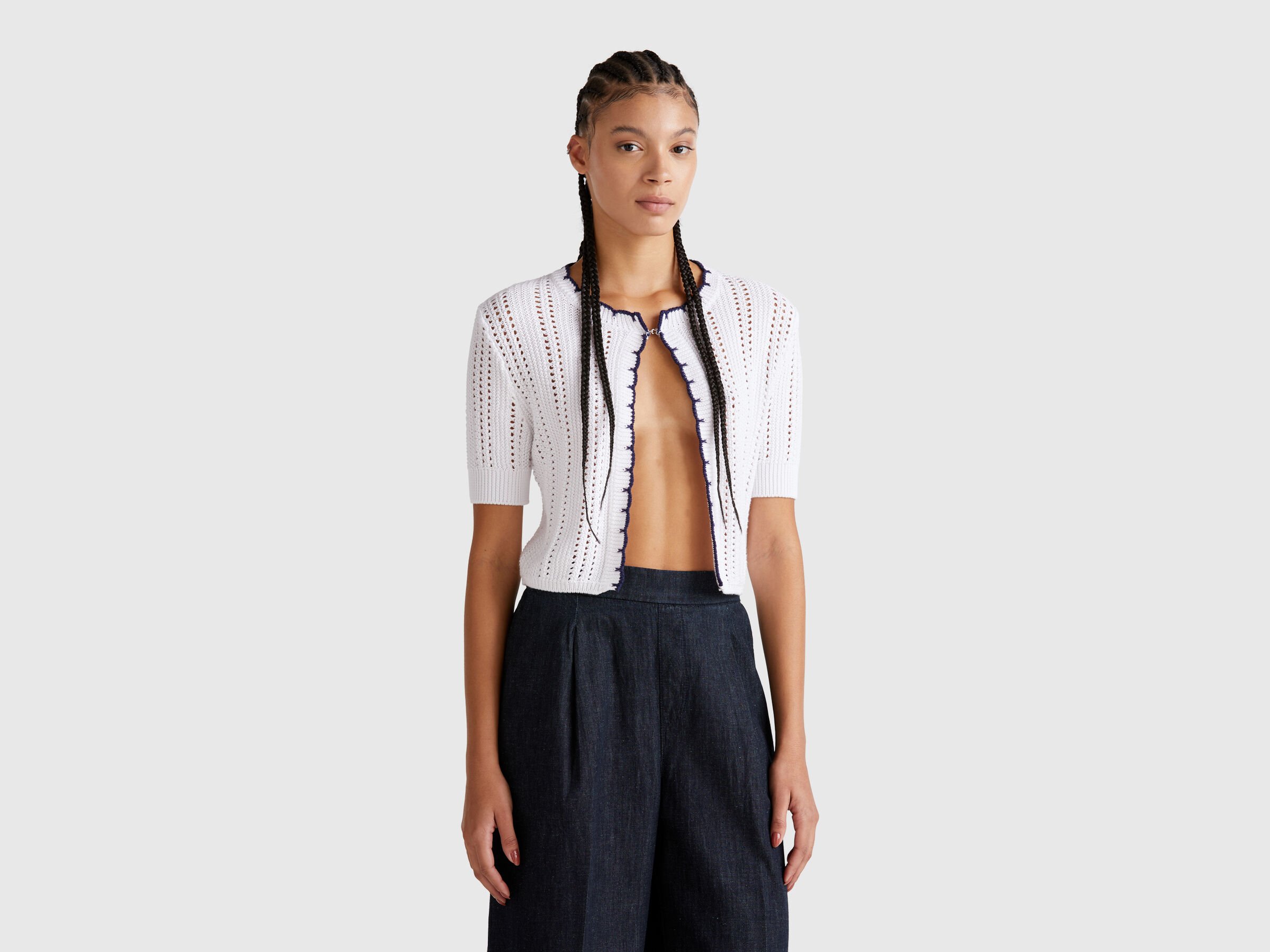 Cardigan court perforé Cardigan court perforé