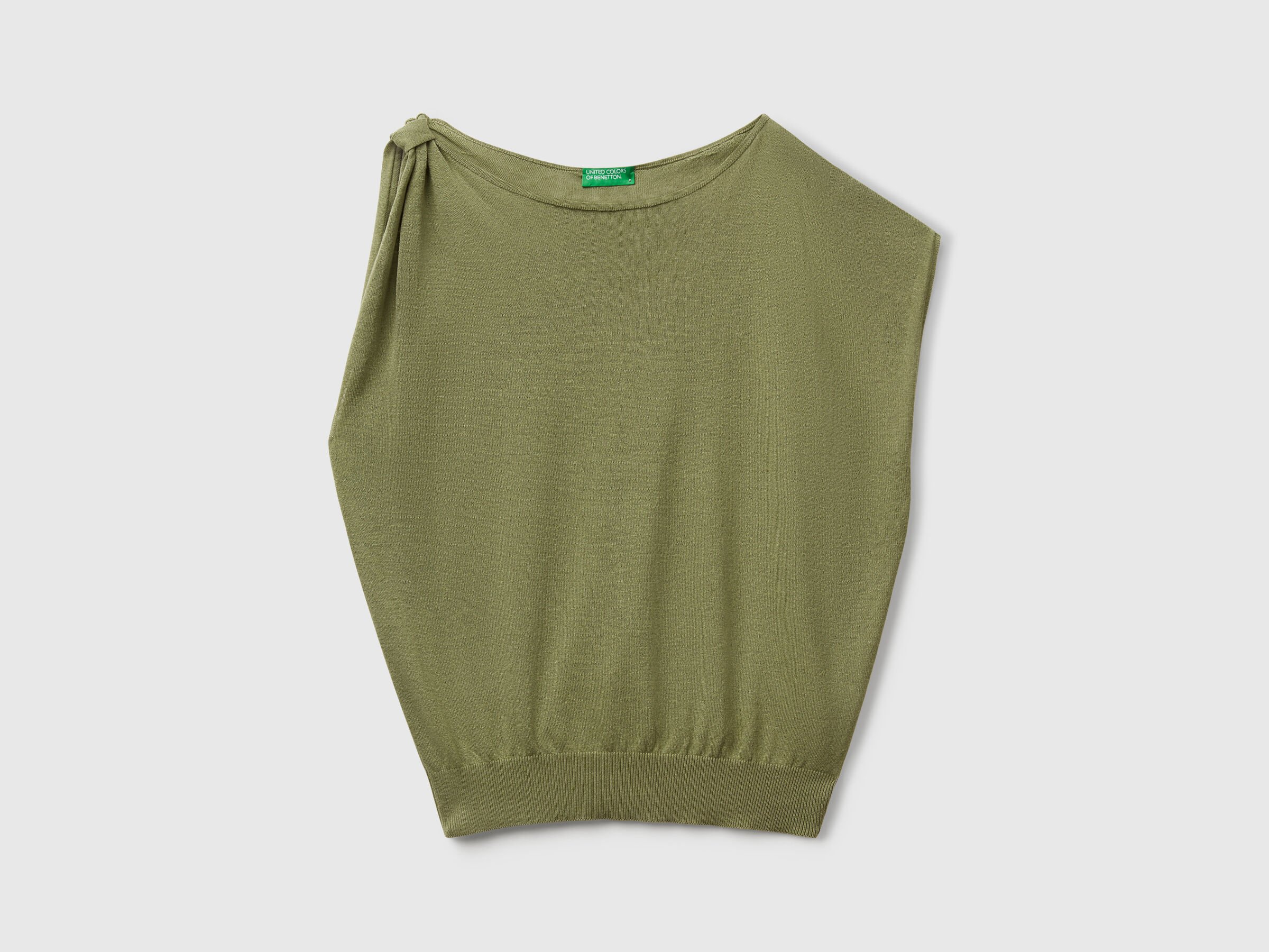 Pull asymétrique en lin mélangé – Image 3