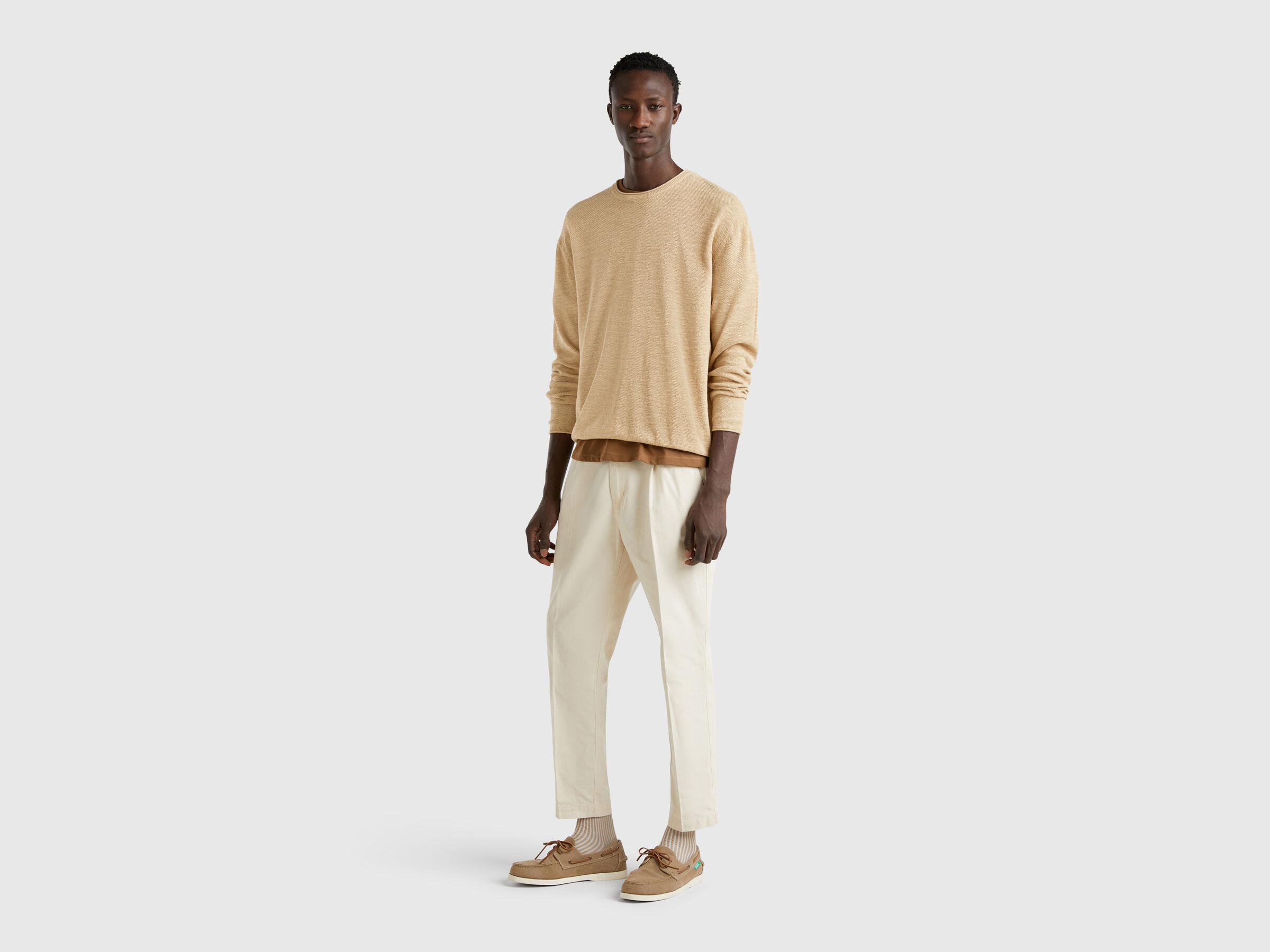 Pull en lin et coton mélangés – Image 3