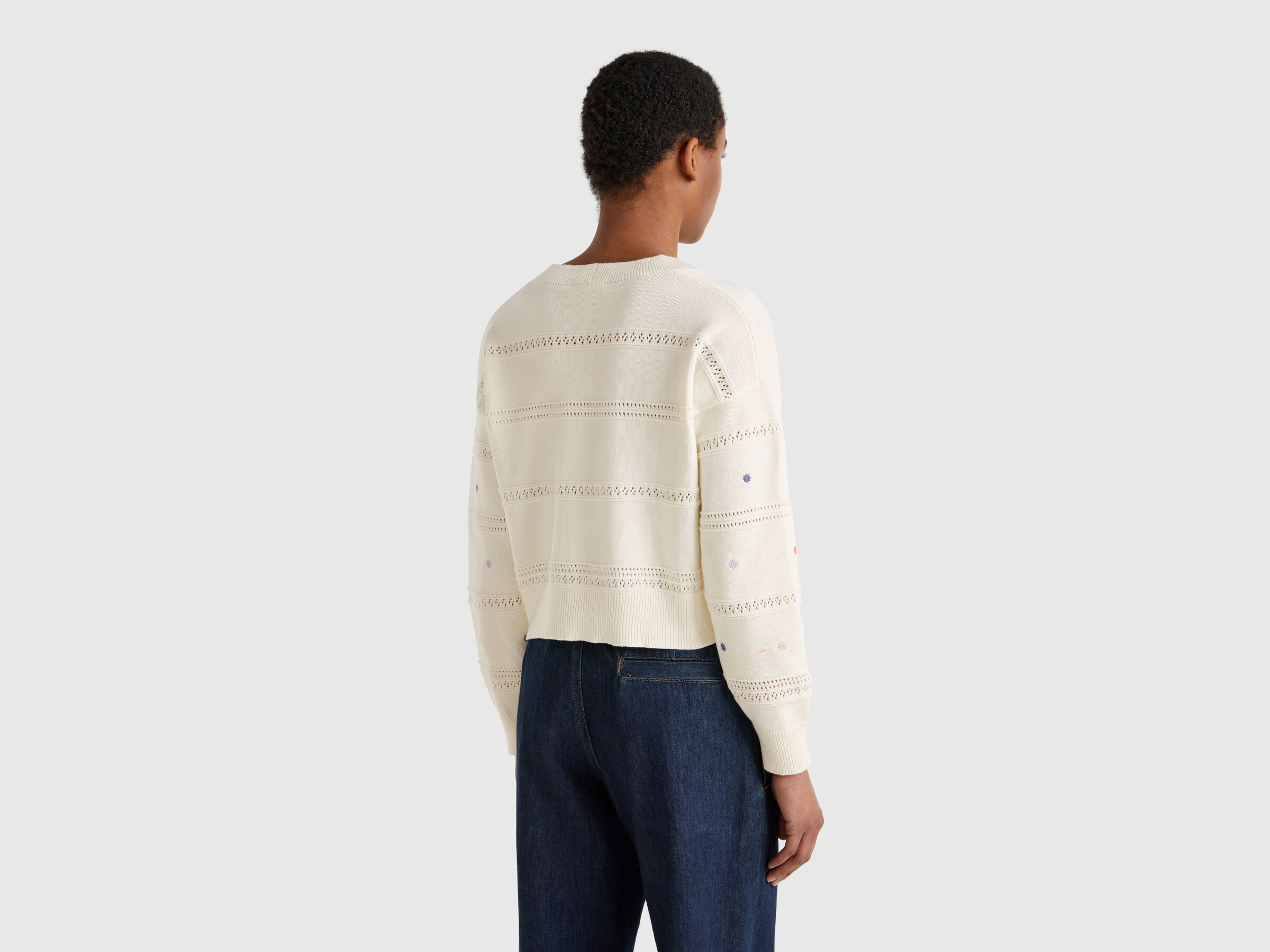 Cardigan à fleurs brodées – Image 2