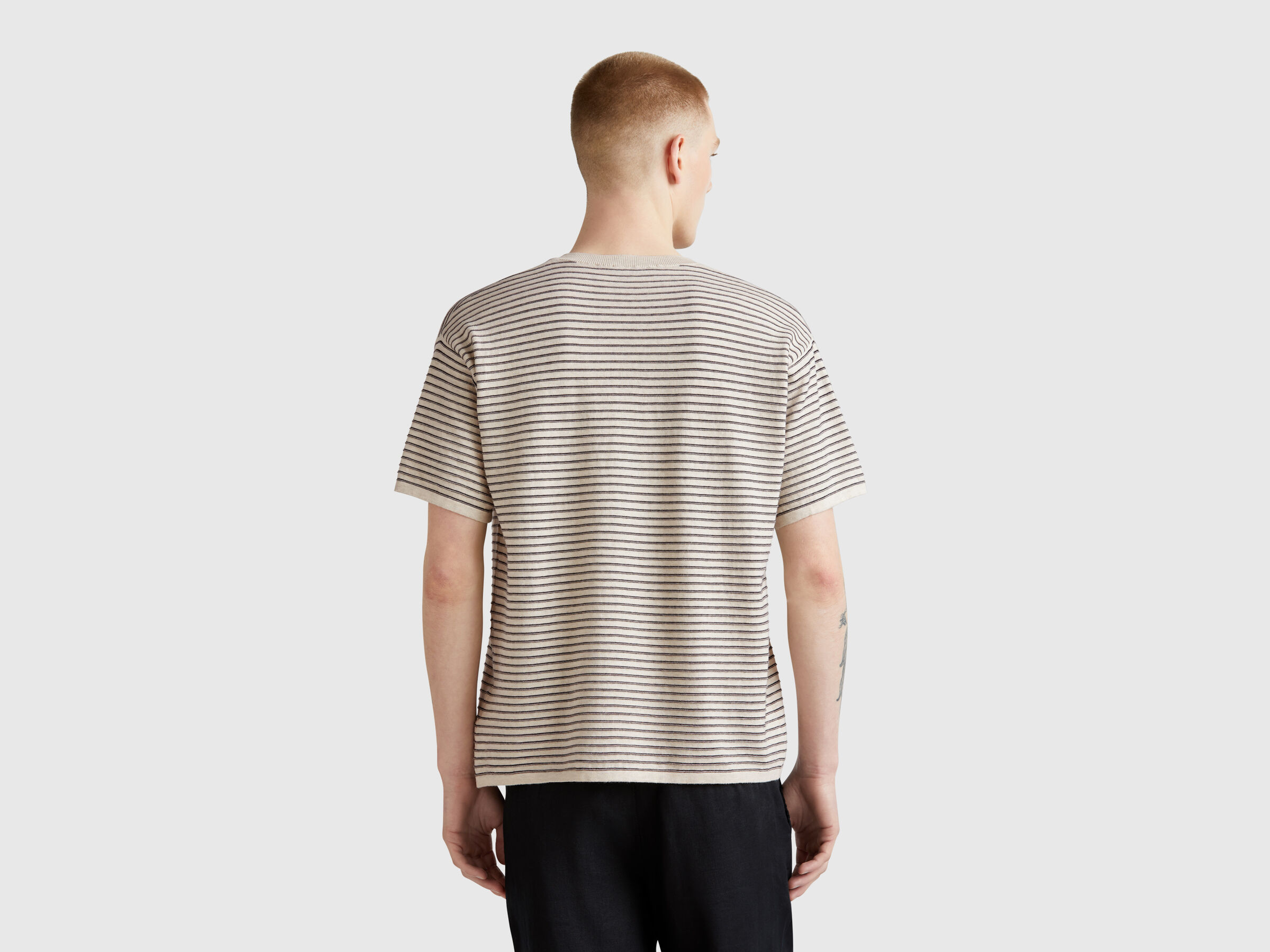 T-shirt en maille rayé – Image 2