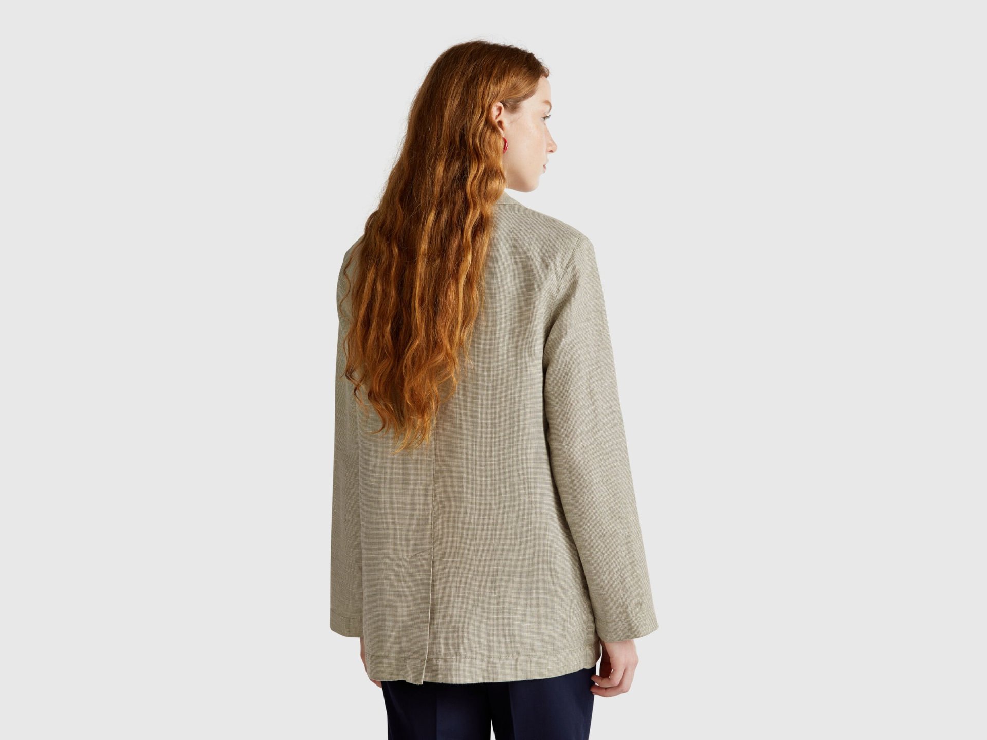 Veste croisée en lin mélangé – Image 2