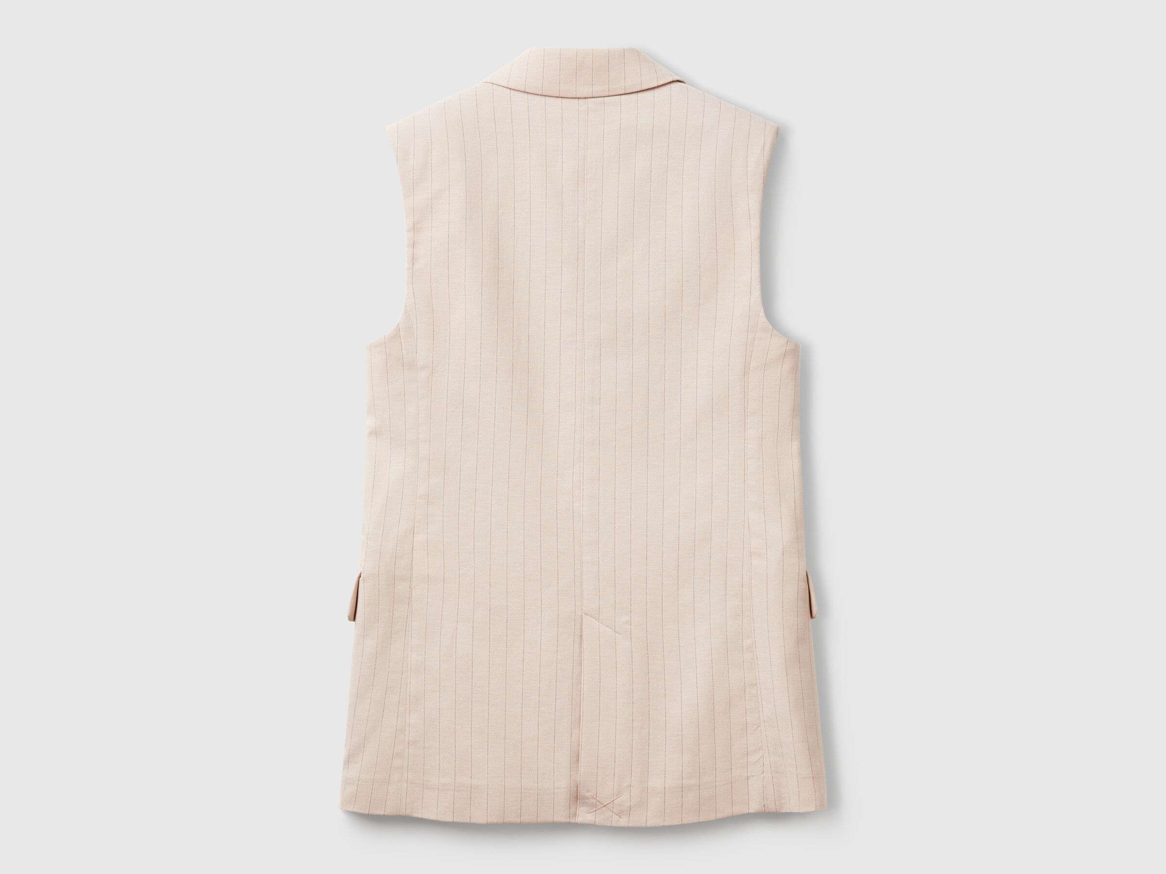 Gilet long à fines rayures – Image 4