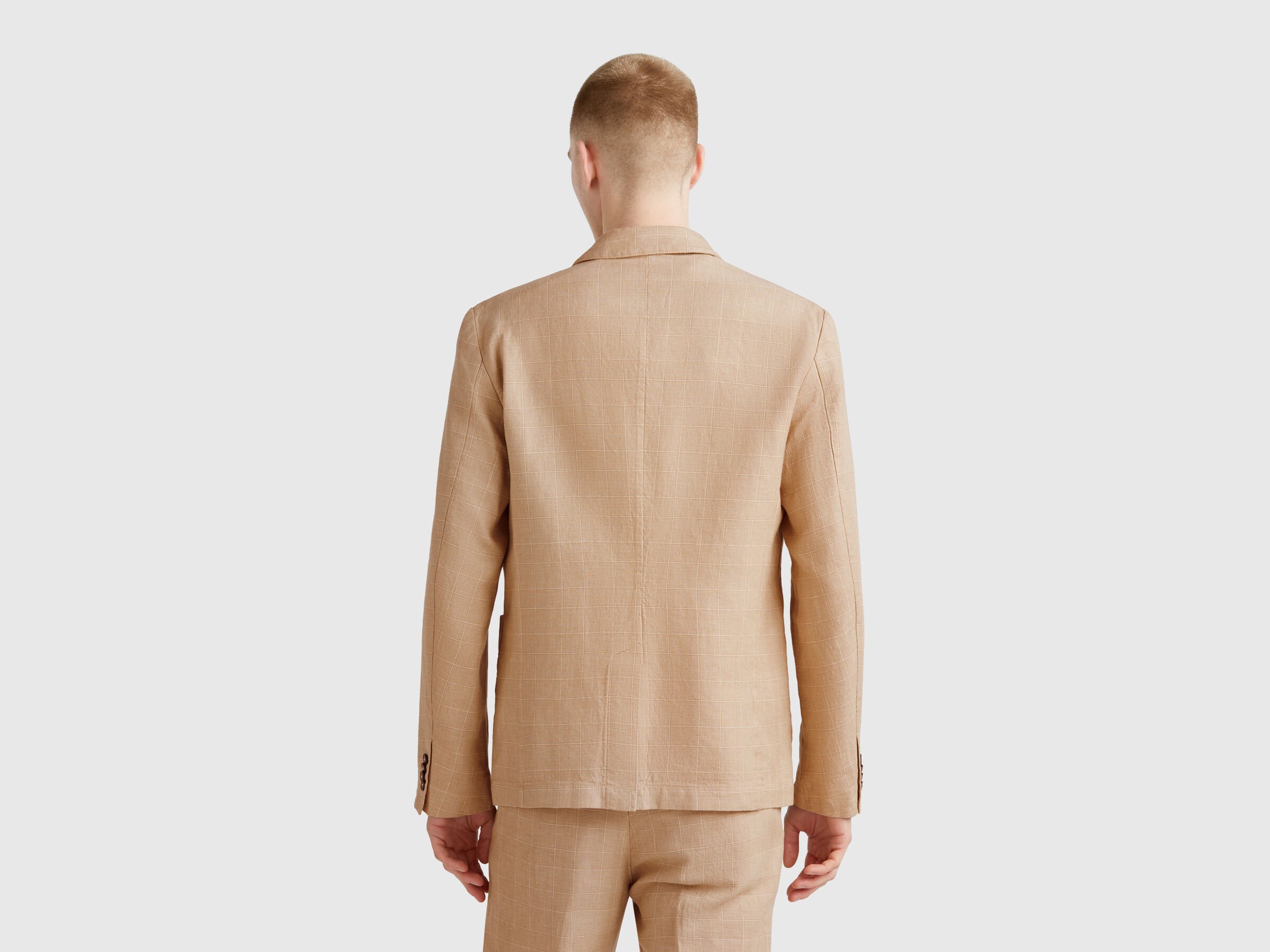 Blazer rayé en lin mélangé – Image 2