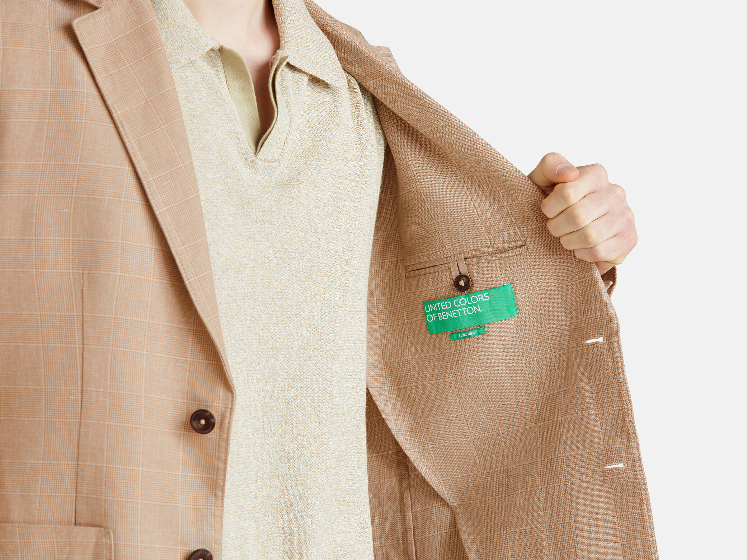 Blazer rayé en lin mélangé – Image 6